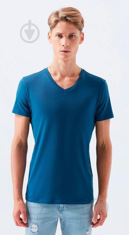 Футболка Mavi STRETCH V NECK TEE 061748-18790 р.S синій - фото 1