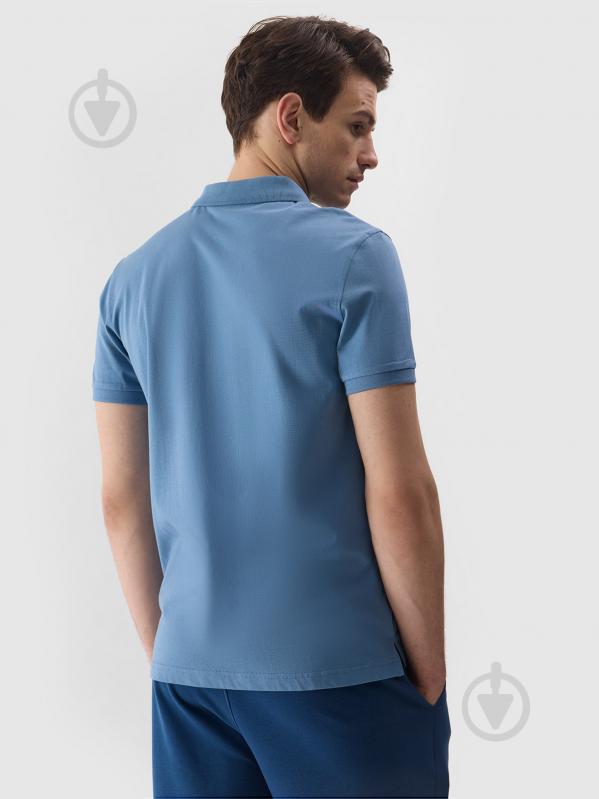 Поло 4F POLO SHIRT M129 4FWSS24TPTSM129-32S р.XL блакитний - фото 3