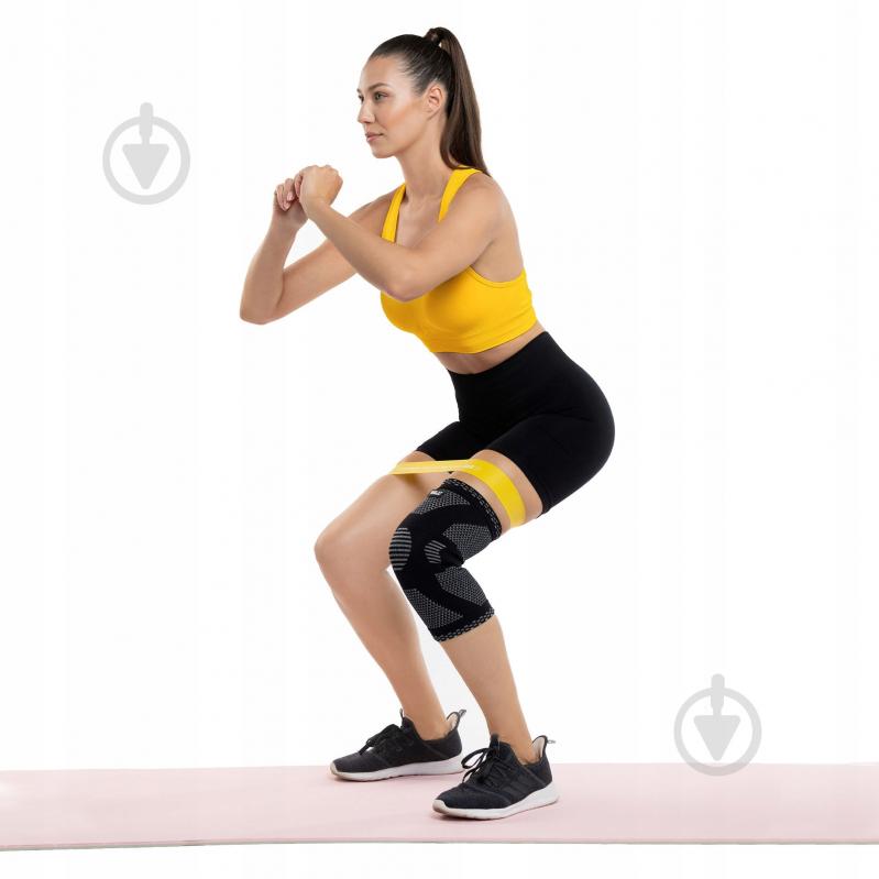 Бандаж для колена 4fizjo (P-5907739317919) р. XXL черный с серым - фото 5 Бандаж для колена 4fizjo (P-5907739317919) р. XXL черный с серым - фото 5