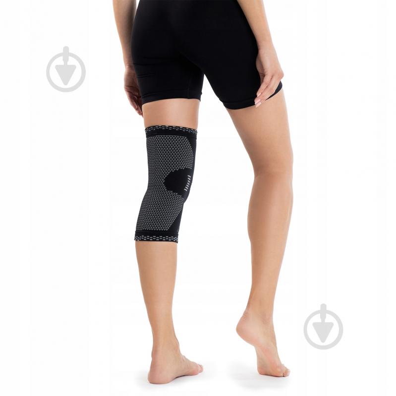 Бандаж для колена 4fizjo (P-5907739317919) р. XXL черный с серым - фото 4 Бандаж для колена 4fizjo (P-5907739317919) р. XXL черный с серым - фото 4