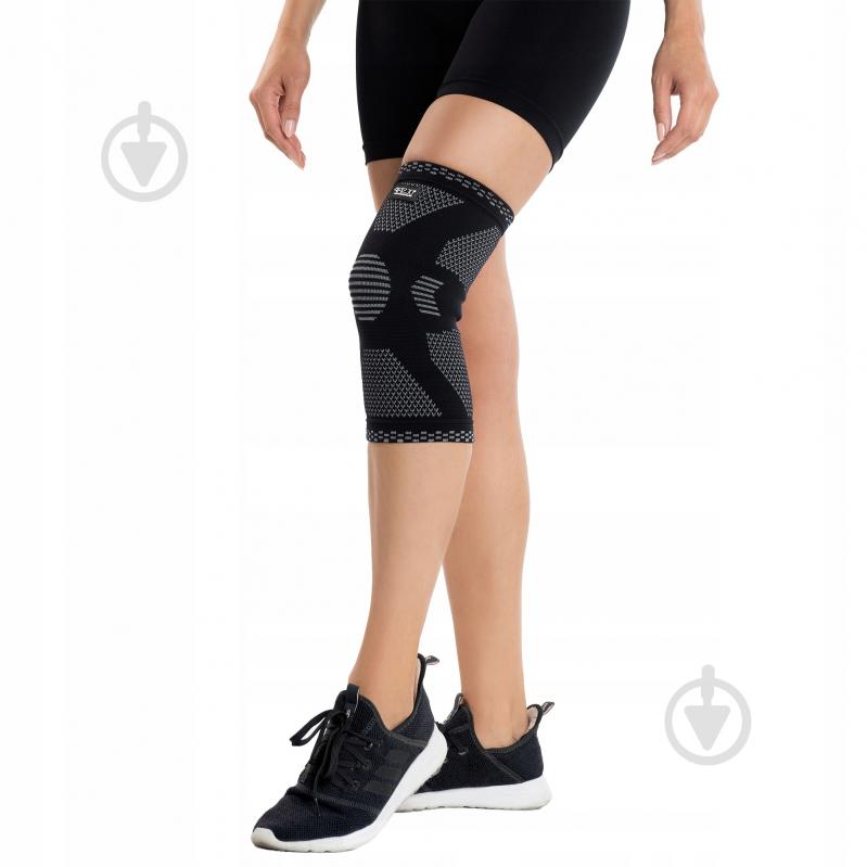 Бандаж для колена 4fizjo (P-5907739317919) р. XXL черный с серым - фото 6 Бандаж для колена 4fizjo (P-5907739317919) р. XXL черный с серым - фото 6