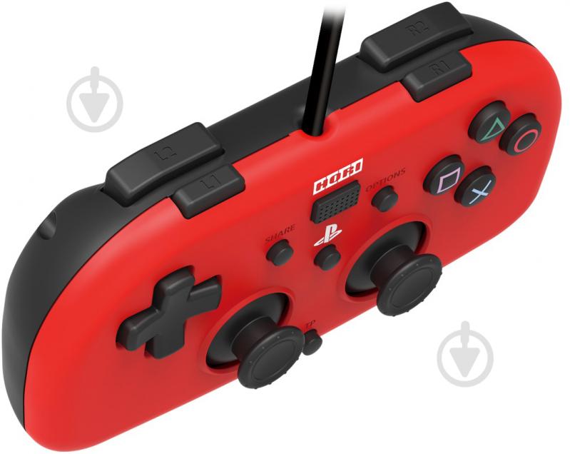 Геймпад HORI Mini Gamepad для PS4 Red (4961818028418) - фото 3