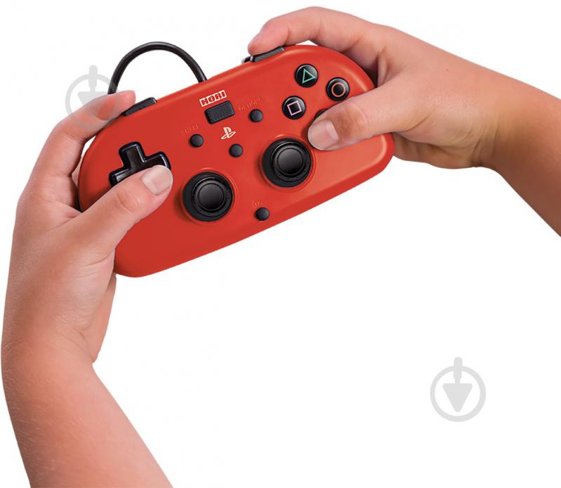 Геймпад HORI Mini Gamepad для PS4 Red (4961818028418) - фото 4