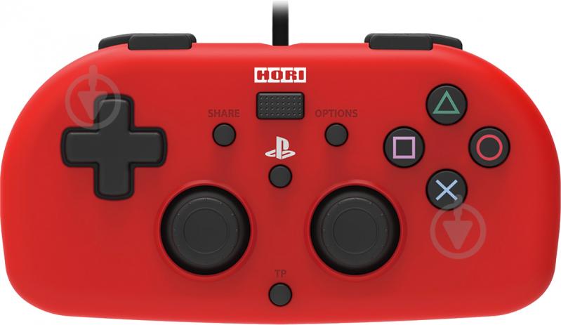 Геймпад HORI Mini Gamepad для PS4 Red (4961818028418) - фото 1