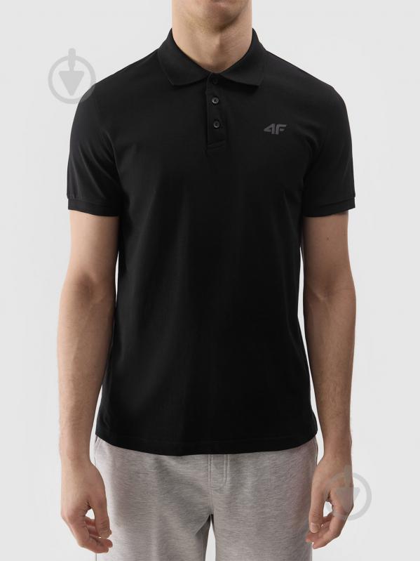 Поло 4F POLO SHIRT M129 4FWSS24TPTSM129-20S р.2XL черный - фото 5