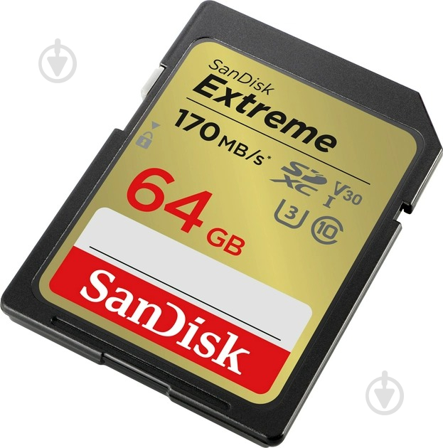 Карта памяти SanDisk SD 64 ГБ UHS-IClass 10 (SDSDXV2-064G-GNCIN) - фото 2