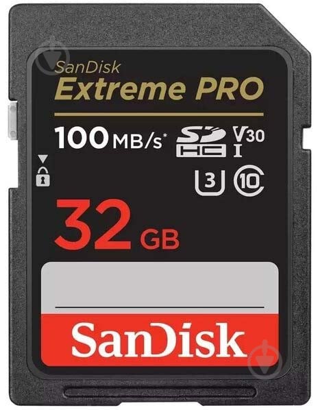 Карта памяти SanDisk SDHC 32 ГБ UHS-IClass 10 (SDSDXXO-032G-GN4IN ) - фото 1