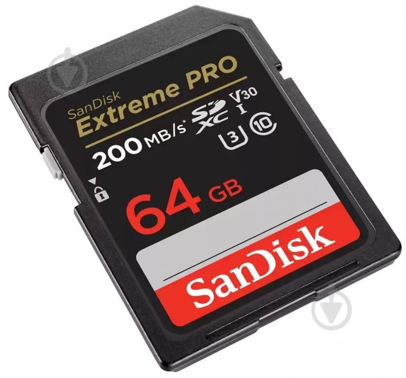 Карта памяти SanDisk SD 64 ГБ UHS-I Class 3 (U3) (SDSDXXU-064G-GN4IN) Extreme Pro V30 - фото 2