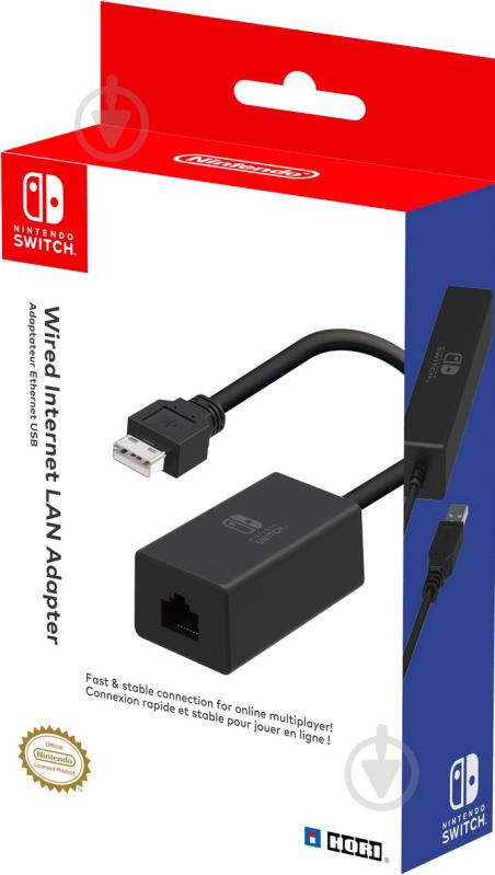 Адаптер для геймпада HORI LAN для Nintendo Switch (873124006063) black - фото 4