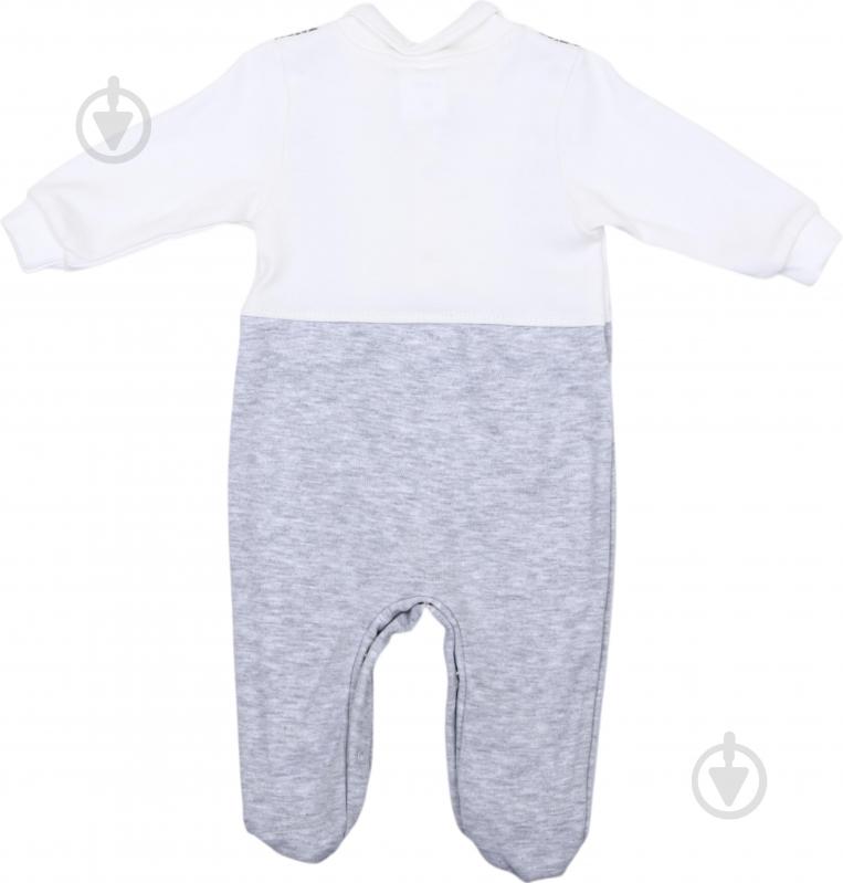 Комбинезон для мальчика Bambinelli с бабочкой р.56 белый с серым 0210 - фото 5
