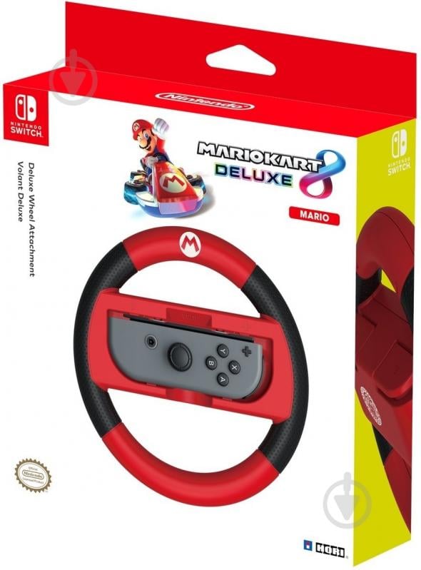 Игровой руль HORI Steering Wheel Deluxe Mario Kart 8 Mario для Nintendo Switch - фото 4