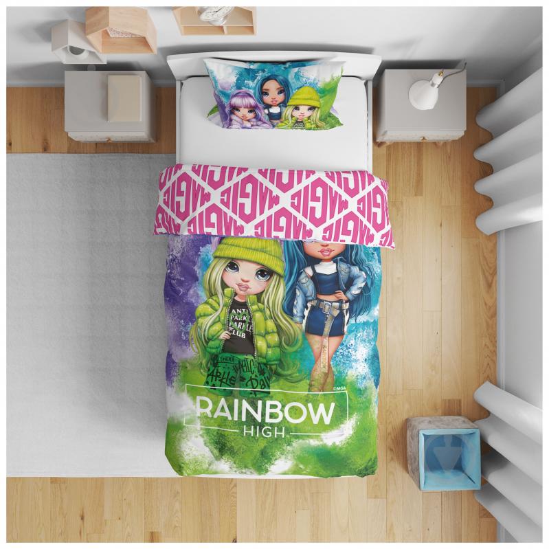 Комплект постільної білизни Halantex Rainbow High 140x200 см різнокольоровий RBH-1802BL - фото 2