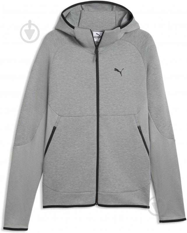 Джемпер Puma PUMATECH Slim Elevated Full-Zip Hoodie DK 69395103 р.M сірий - фото 4