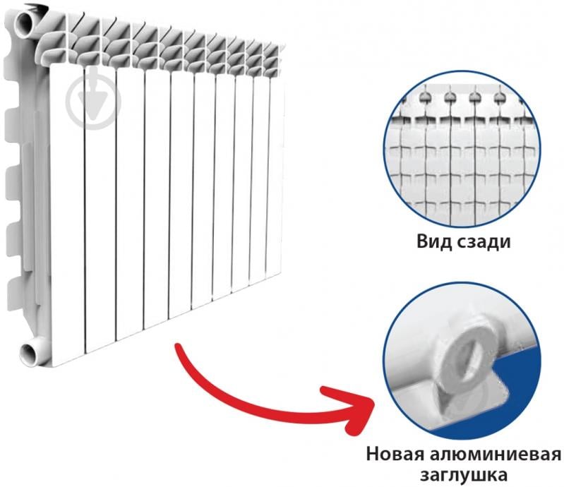 Радиатор алюминиевый Nova Florida EXCELSO A3 500/100 - фото 7