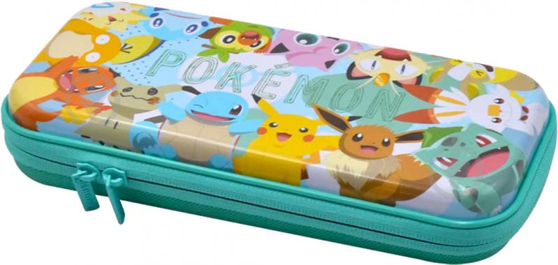 Чехол HORI Premium Vault Case (Pikachu & Friends) для Nintendo Switch turquoise - фото 1