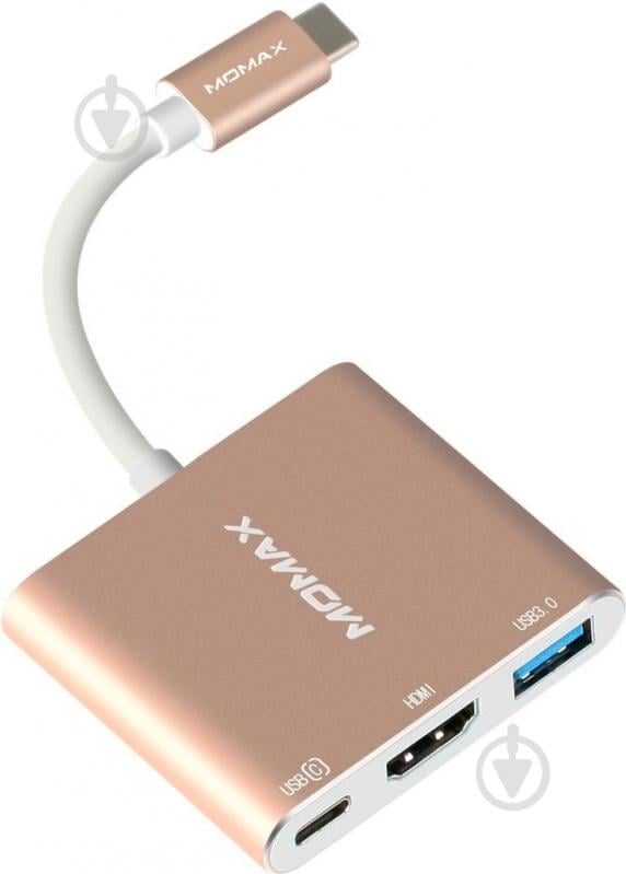 Кардридер MOMAX Elite Type C Multi-Media Hub Gold (DHC4L) - фото 1