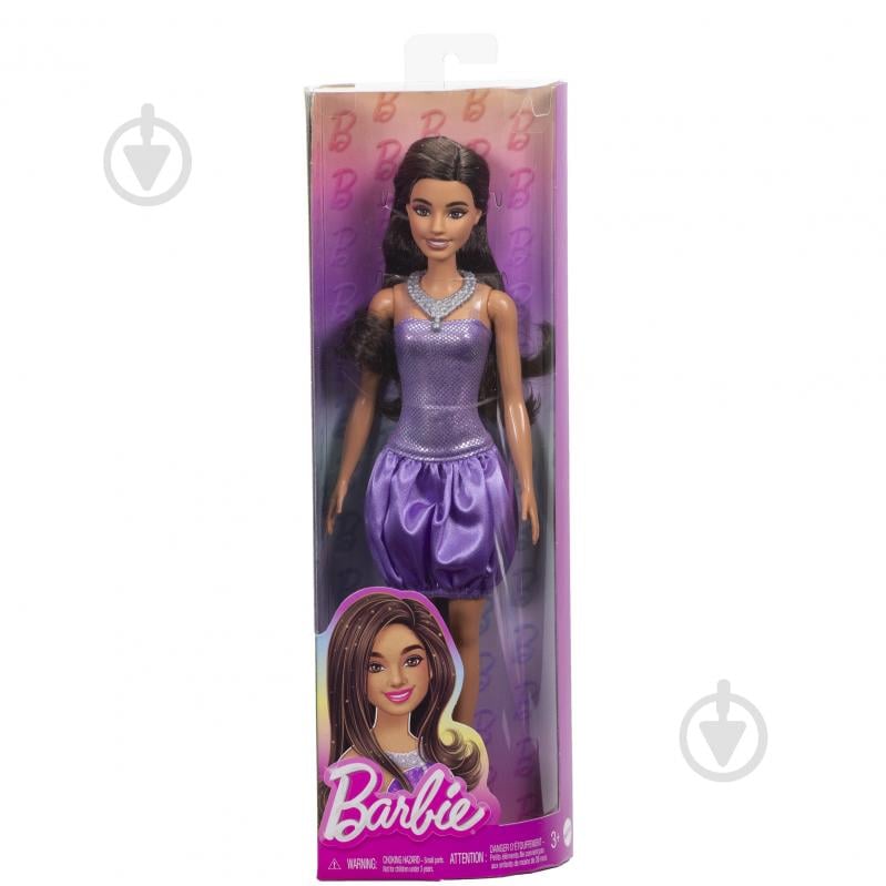Кукла Barbie Модница сиреневый шарм HYT92 - фото 3 Кукла Barbie Модница сиреневый шарм HYT92 - фото 3
