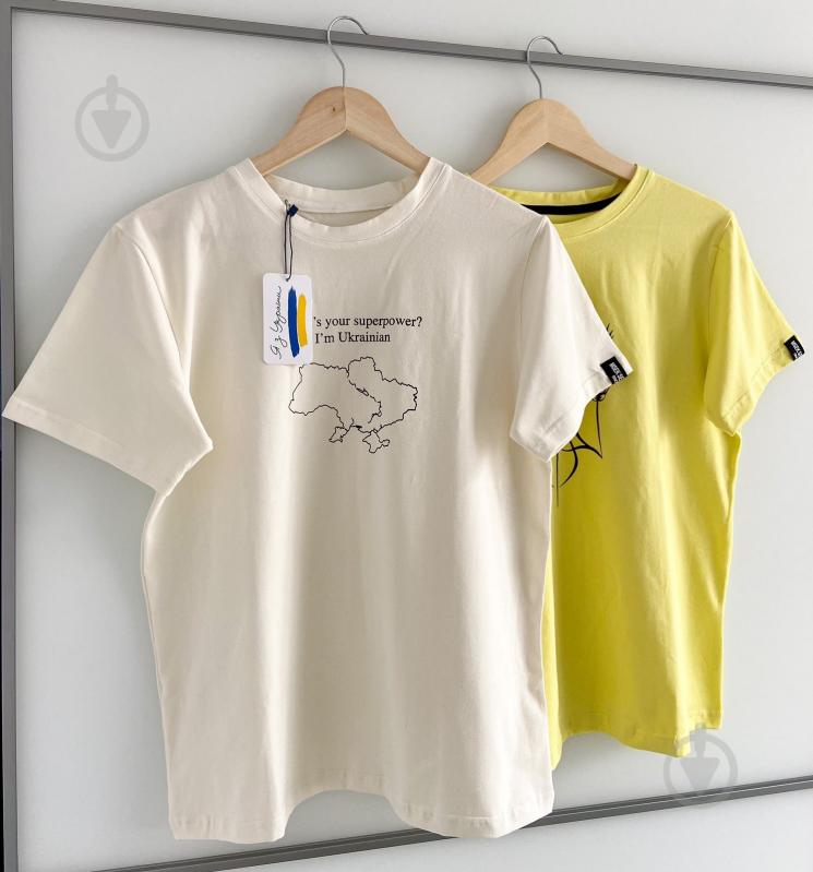 Футболка Карта Украины р.XXL молочный - фото 4