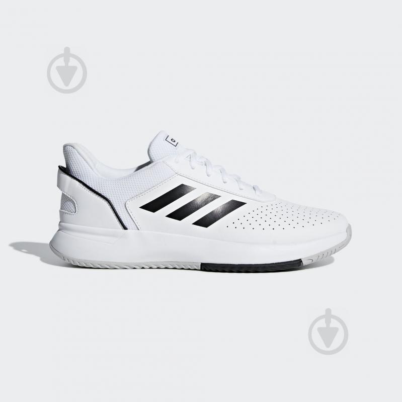 Кроссовки мужские Adidas COURTSMASH F36718 р.47 1/3 белые - фото 1