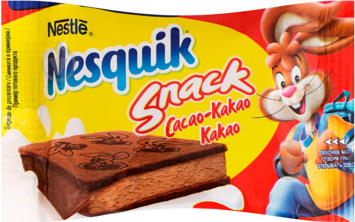 Тістечко Nesquik бісквітне з какао-молочною начинкою 26 г (8033629400700) - фото 1