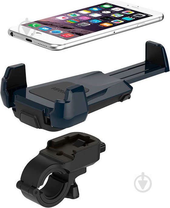 Велотримач для телефону Active Edge Bike & Bar Mount for Universal Indigo Blue iOttie чорний із синім - фото 2