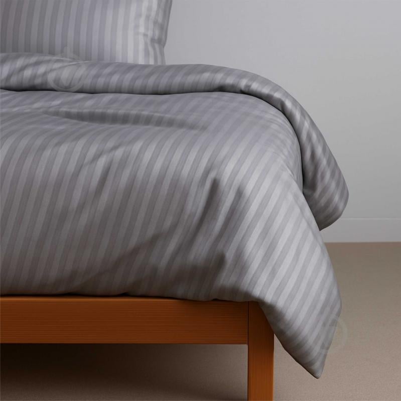 Пододеяльник Boston Soft Grey Stripe 200x220 см светло-серый U-tek - фото 1