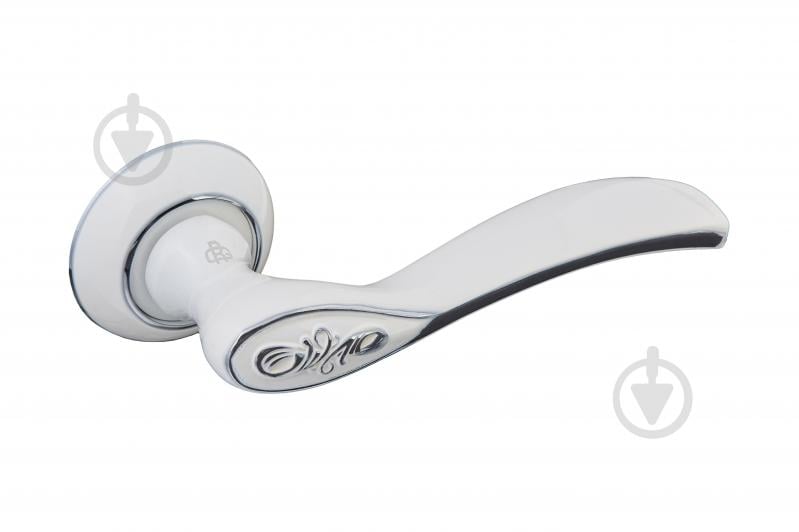 Ручка на розетке Gavroche INDIUM In-A5 (W/CP) белая эмаль/хром - фото 1 Ручка на розетке Gavroche INDIUM In-A5 (W/CP) белая эмаль/хром - фото 1