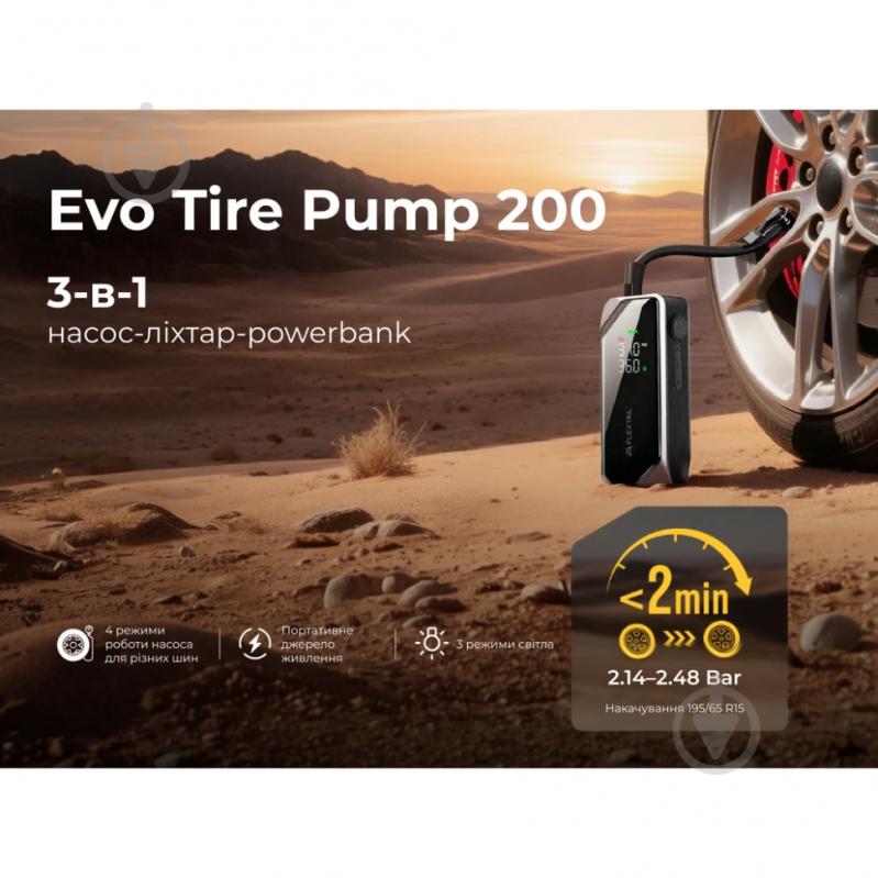 Насос Flextail Evo Tire Pump автомобильный - фото 3