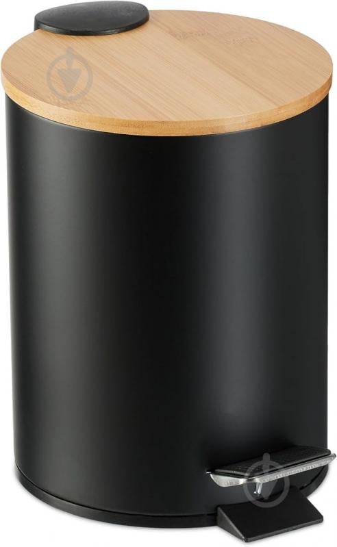 Відро з педаллю Fabrika BAMBOO BLACK для сміття 3 л - фото 1 Відро з педаллю Fabrika BAMBOO BLACK для сміття 3 л - фото 1