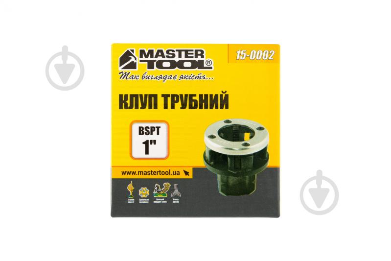 Клуп трубний MasterTool для нарізання різьби BSPT 1" 15-0002 - фото 2