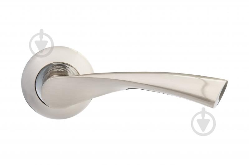 Ручка на розетке Gavroche CUPRUM Cu-A5 (SN/CP) матовый никель/полированный хром - фото 2 Ручка на розетке Gavroche CUPRUM Cu-A5 (SN/CP) матовый никель/полированный хром - фото 2