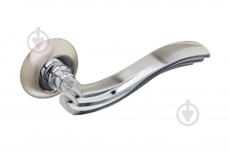 Ручка на розетке Gavroche RUBIDIUM Rb-A5 (SN/CP) матовый никель/полированный хром - фото 1 Ручка на розетке Gavroche RUBIDIUM Rb-A5 (SN/CP) матовый никель/полированный хром - фото 1