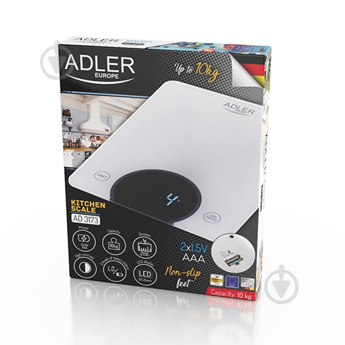 Весы кухонные Adler AD-3173W - фото 7 Весы кухонные Adler AD-3173W - фото 7