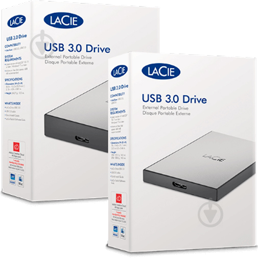 Внешний жесткий диск LaCie Mobile Drive 1 ТБ 2,5" USB 3.0 (STHY1000800) silver - фото 7