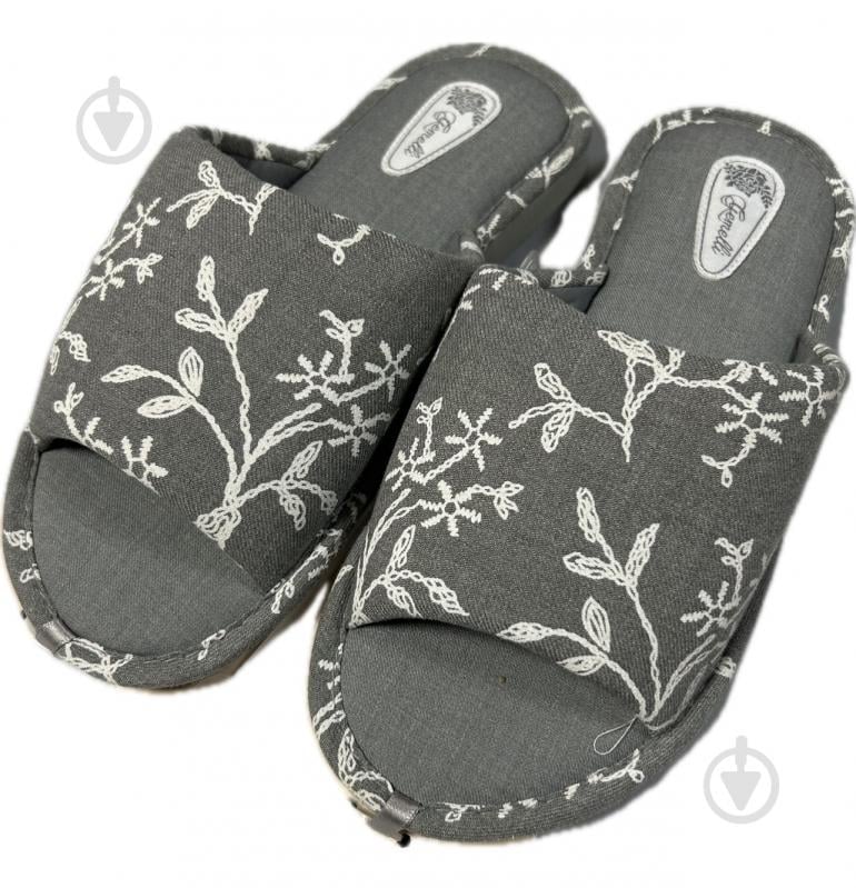 Тапки домашние Gemelli Миа р.38 серый - фото 1