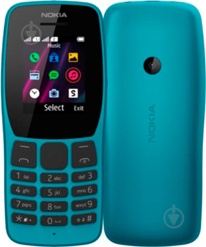 Мобільний телефон Nokia 110 DS 2019 blue 16NKLL01A04 - фото 1