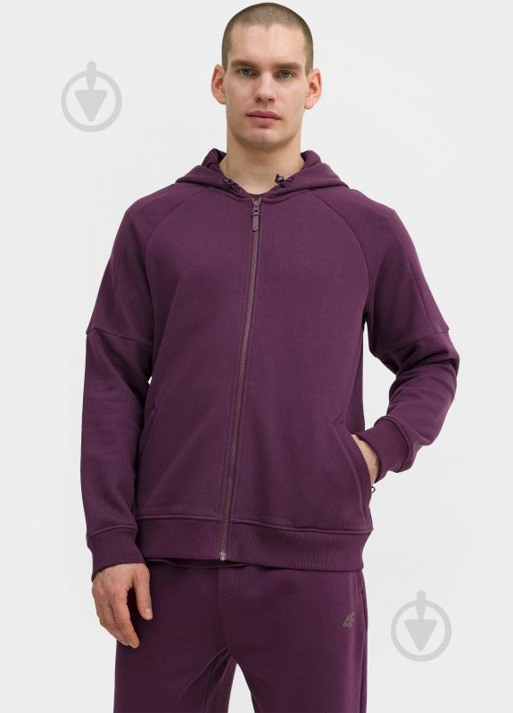 Джемпер 4F SWEATSHIRT M0812 4FAW22TSWSM0812-60S р. S фіолетовий - фото 1