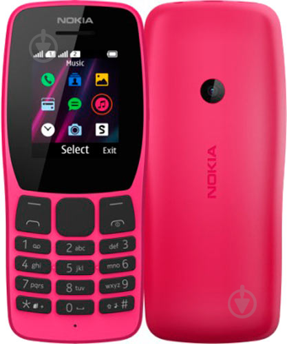 Мобільний телефон Nokia 110 DS 2019 pink 16NKLP01A01 - фото 1