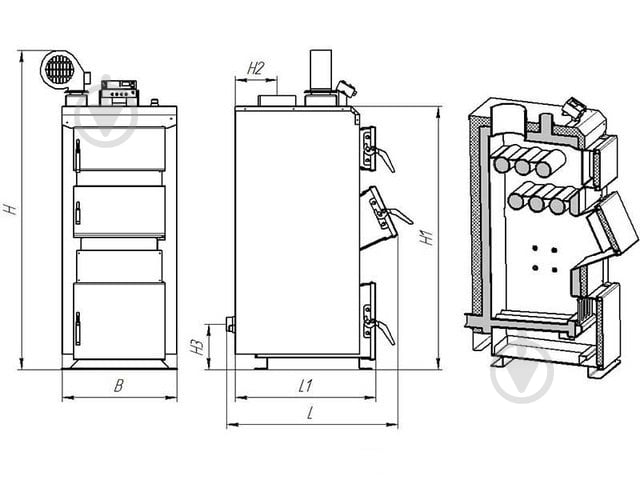 Котел твердотопливный Neus В 31 - фото 2