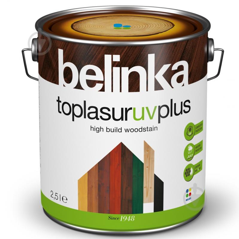 Лазур Belinka TOPLASUR UV PLUS зелена 19 глянець 2,5 л - фото 1