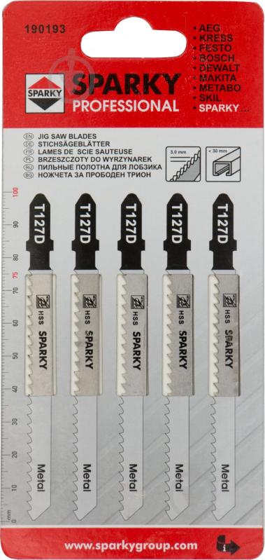 Пилка для електролобзика Sparky T127D 5 шт. - фото 1