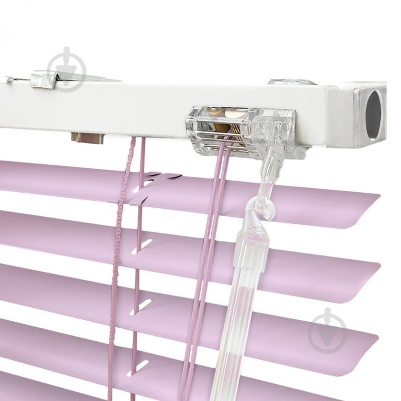 Жалюзи Rollotex алюминиевые горизонтальные с фиксацией 56х180 см светло-сиреневые глянцевые - фото 3