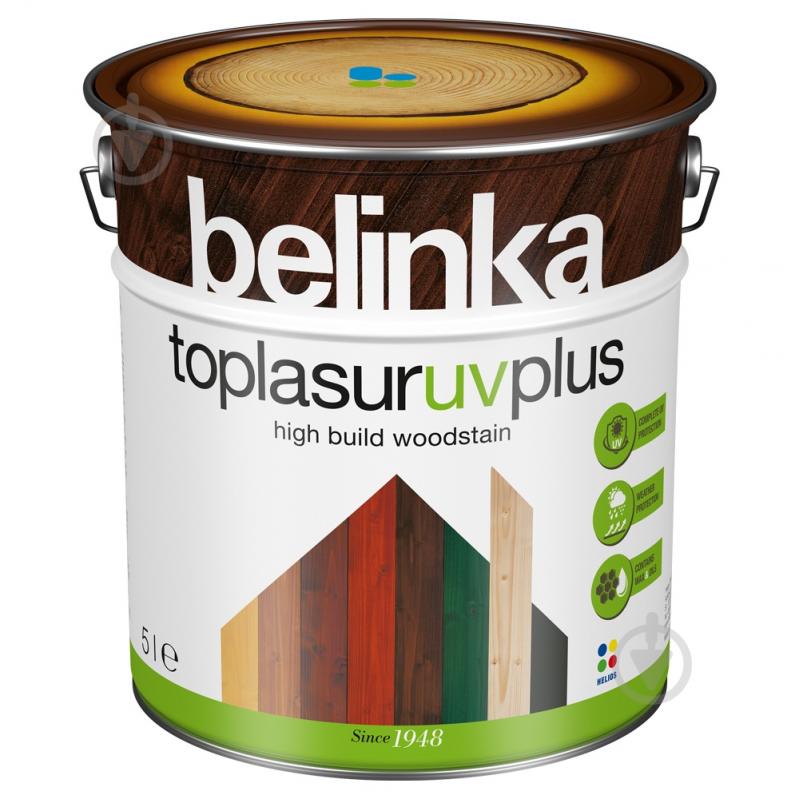 Лазурь Belinka TOPLASUR UV PLUS глянец 5 л - фото 1