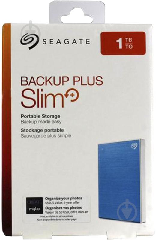 Внешний жесткий диск Seagate Backup Plus Slim External 5 ТБ 2,5" USB 3.0 (STHP5000402) blue - фото 7