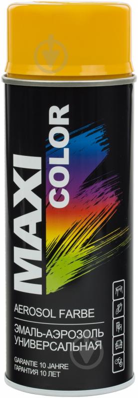 Емаль аерозольна Maxi Color RAL 1004 золотисто-жовтий глянець 400 мл - фото 1