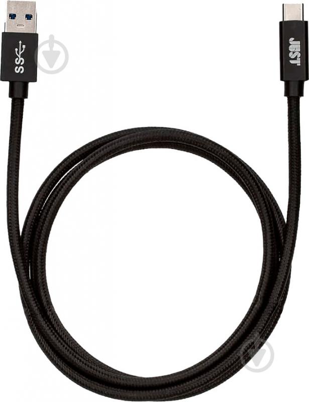 Кабель JUST USB Type-C – USB 1,2 м черный (UTC31-USB30-BLCK_NB) - фото 2