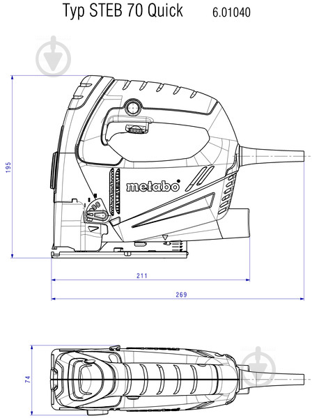 Електролобзик Metabo STEB 70 Quick 601040000 - фото 7