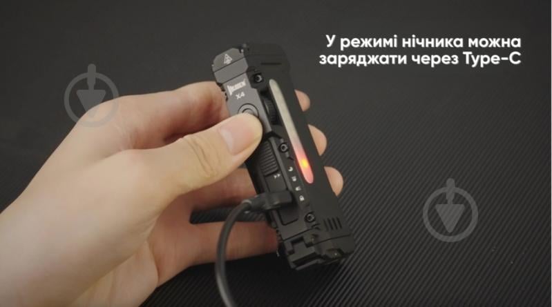 Ліхтар ручний Wuben X4 Black (7 режимів, 1500 лм, 205м, до 720 год) 1500 Lm - фото 19