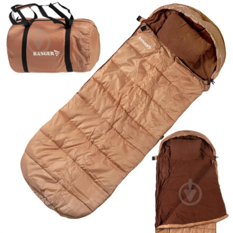 Спальний мішок Ranger 4 season Brown (-15 °C / 0 °C ) 200х85 см - фото 4