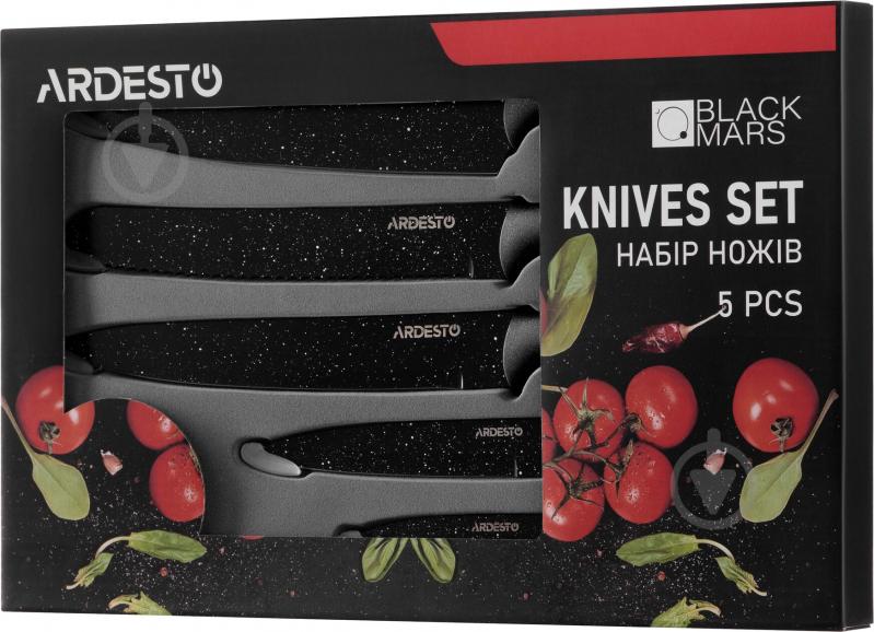 Набір ножів AR2105BR Black Mars 5 предметів Ardesto - фото 7